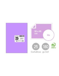 CARTULINA LILA 25UND 50X65CM