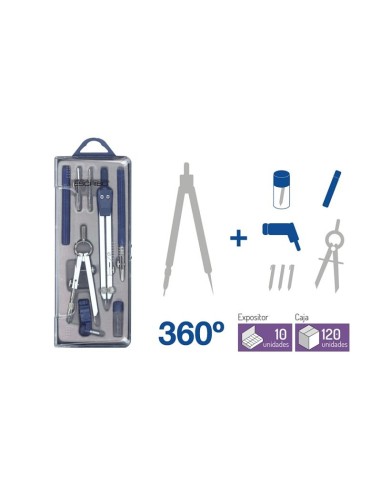 COMPAS ESTUCH MINI-COMPAS,MINAS,ADAPTADO