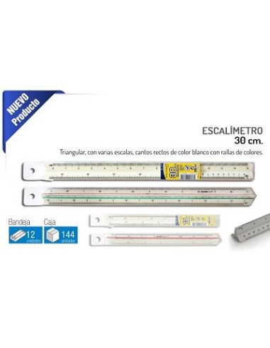 REGLA 30CM ESCALIMETRO