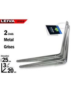 ESCUADRAS X2 20X25CM PLATEADAS