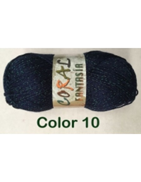 HILO CORAL FANTASIA 010 AZUL MARINO