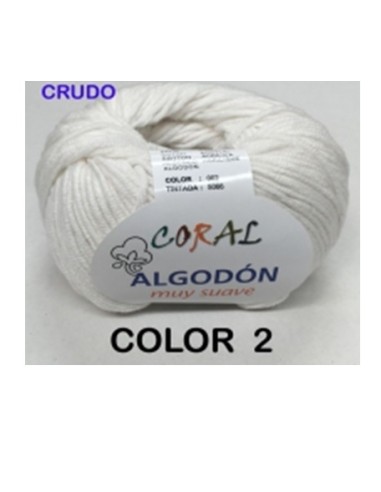 HILO ALGODON CORAL 002 BLANCO ROTO
