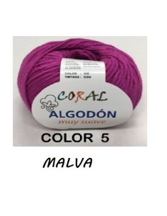 HILO ALGODON CORAL 005 MALVA