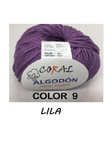 HILO ALGODON CORAL 009 LILA