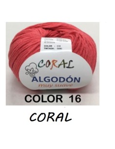 HILO ALGODON CORAL 016 CORAL