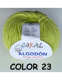 HILO ALGODON CORAL 023 PISTACHO