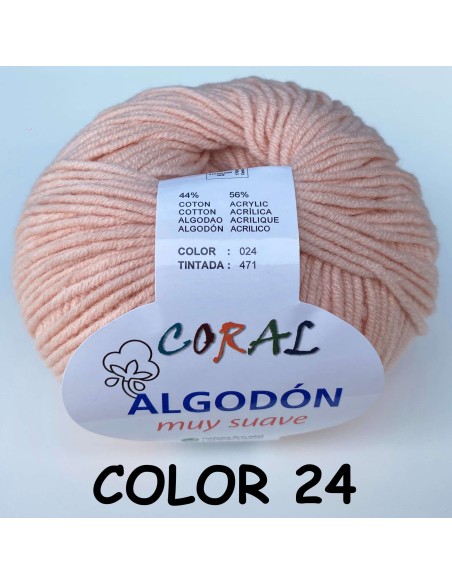 HILO ALGODON CORAL 024 SALMON