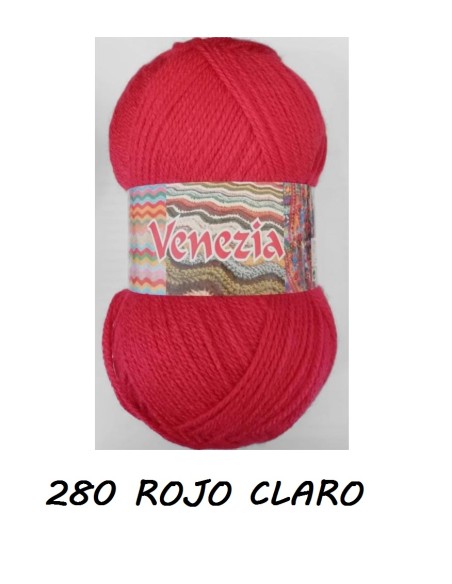 LANA VENEZIA 280 ROJO CLARO