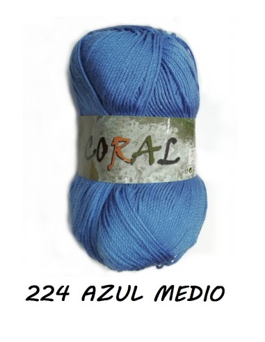 HILO CORAL 224 AZUL MEDIO