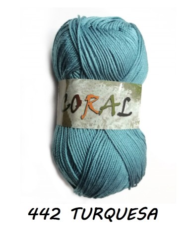 HILO CORAL 442 TURQUESA