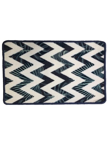 ALFOMBRA NEW WAVE BOTANICO AZUL 80X150CM