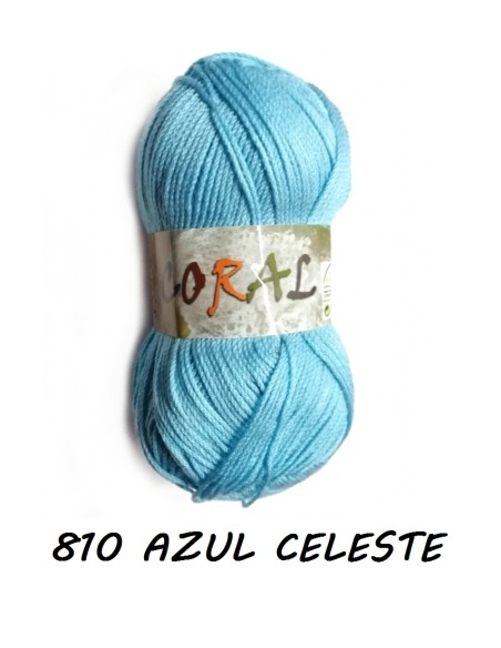 HILO CORAL 810 AZUL CELESTE