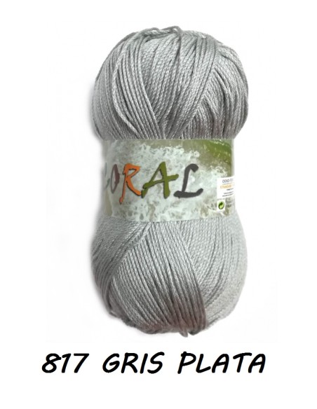 HILO CORAL 817 GRIS PLATA