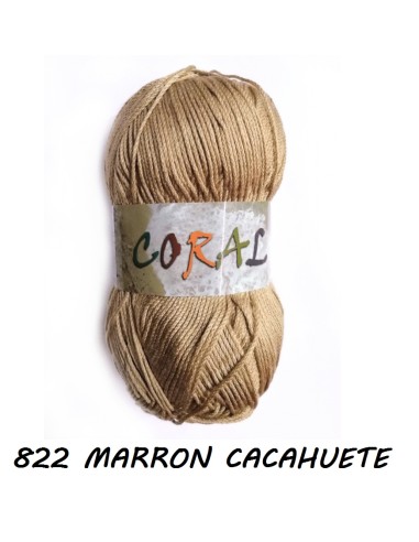 HILO CORAL 822 MARRON CACAHUETE