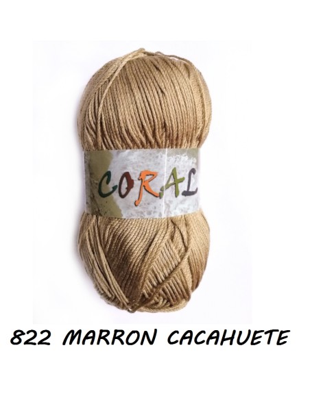 HILO CORAL 822 MARRON CACAHUETE
