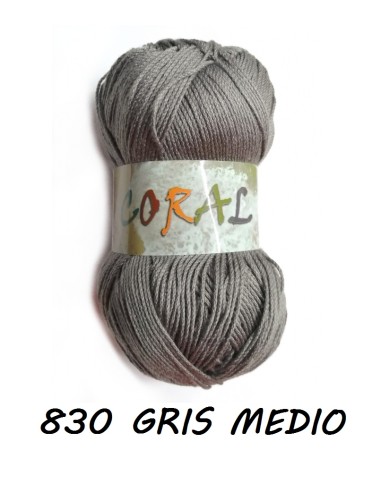 HILO CORAL 830 GRIS MEDIO