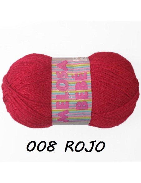 LANA MELOSA BEBE ROJO 008