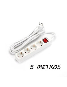 REGLETA ALEMANA 4 VIAS 5M CON INTERRUPTOR