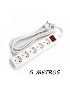 REGLETA ALEMANA 5 VIAS 5M CON INTERRUPTOR