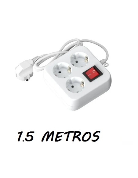 ALARGADERA 3 VIAS 1.5M INTERRUPTOR