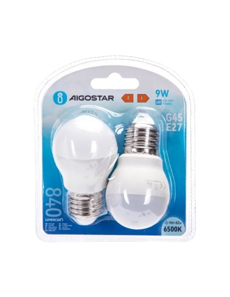 BOMBILLA 2UND 9W E27 6500K LED ESFERICA