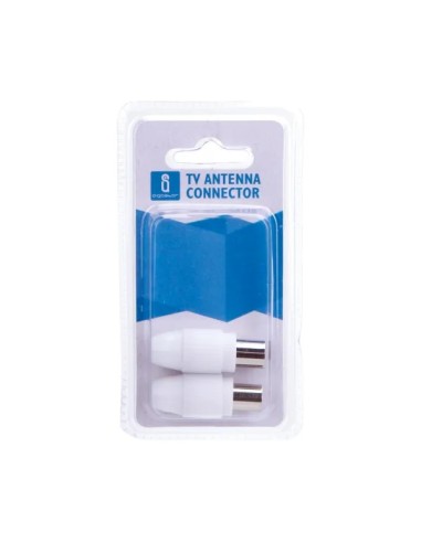 CONECTOR JACK TV 95MM ENCHUFE TV 95MM BLANCO