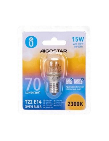 BOMBILLA 15W E14 2300K PARA HORNO
