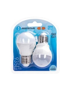 BOMBILLA 2UND 10W E27 6500K LED ESFERICAS