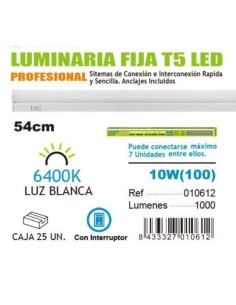 TUBO LED 11W 60CM 6400K CON INTERRUPTOR