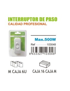 INTERRUPTOR BLANCO