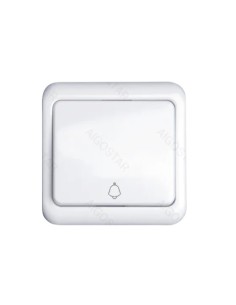 INTERRUPTOR DE TIMBRE ALEMAN, BLANCO