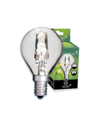 BOMBILLA E14 42W(60W) CLARA HALOGENO ESFERICA