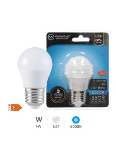 BOMBILLA 4W E27 6000K LED ESFERICA