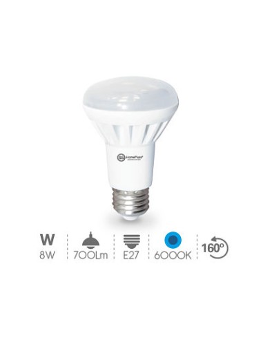 BOMBILLA 8W E27 6000K R63 LED REFLECTORA