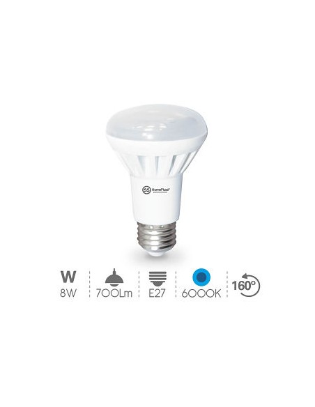 BOMBILLA 8W E27 6000K R63 LED REFLECTORA