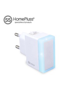 LAMPARA NOCHE 0.4W + INTERRUPTOR  LUZ AZUL