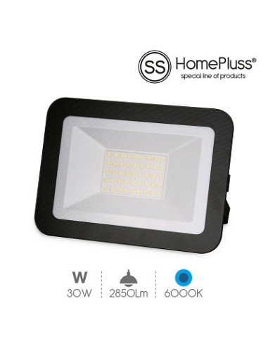 PROYECYOR 30W 6000K IP65 NEGRO ULTRAFINO