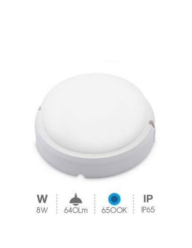 APLIQUE  8W 6500K REDONDO LED