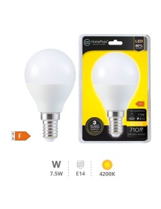 BOMBILLA 7.5W E14 4200K LED ESFERICA