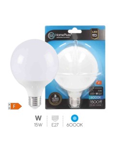 BOMBILLA 15W E27 6000K LED GLOBO