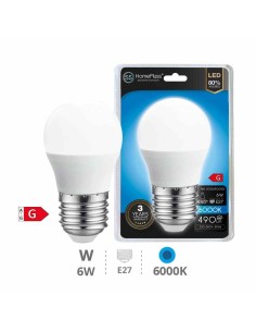BOMBILLA 6W E27 6000K LED ESPERICA