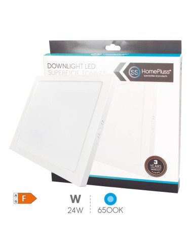 DOWNLIGHT 24W 6500K SUPERFICIE LED CUADRADO TONNES