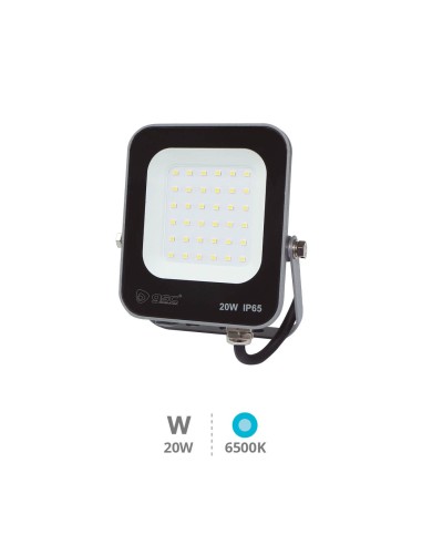 PROYECTOR 20W 6500K IP65 NEGRO ALUMINIO VERTICAL TANDUR