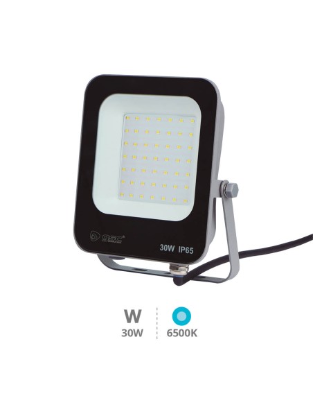 PROYECTOR 30W 6500K IP65 NEGRO ALUMINIO VERTICAL TANDUR