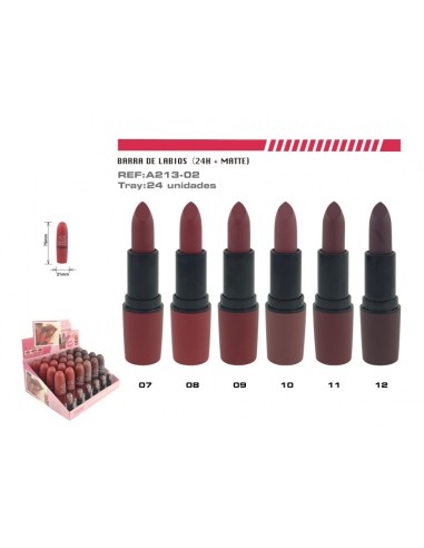 BARRA DE LABIOS 24H MATTE CREMOSO 24UND