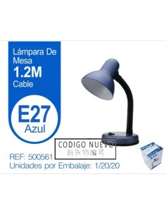 FLEXO E27 MESA AZUL