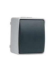 CONMUTADOR EXTERIOR NEGRO Y GRIS