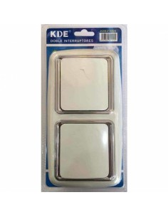 INTERRUPTORES DOBLE BLANCO