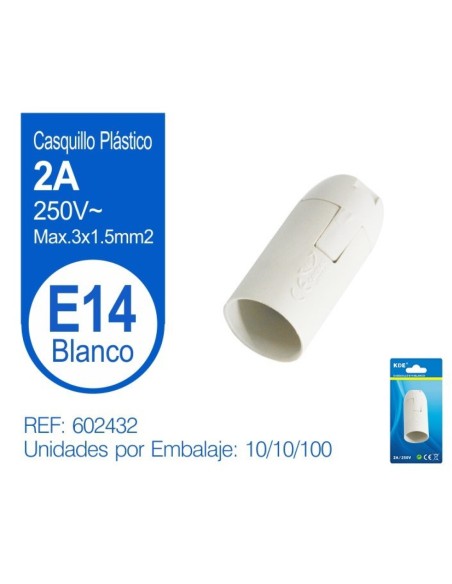 PORTALAMPARA E14 BLANCO