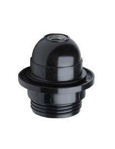 PORTALAMPARA E27 NEGRO ARANDELA